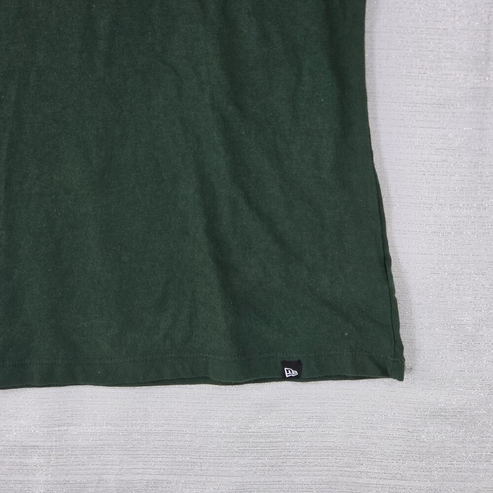 Green Bay Packers NFL Team Apparel Women's Medium Cotton Top Cap Sleeve Shirt - Picture 5 of 8